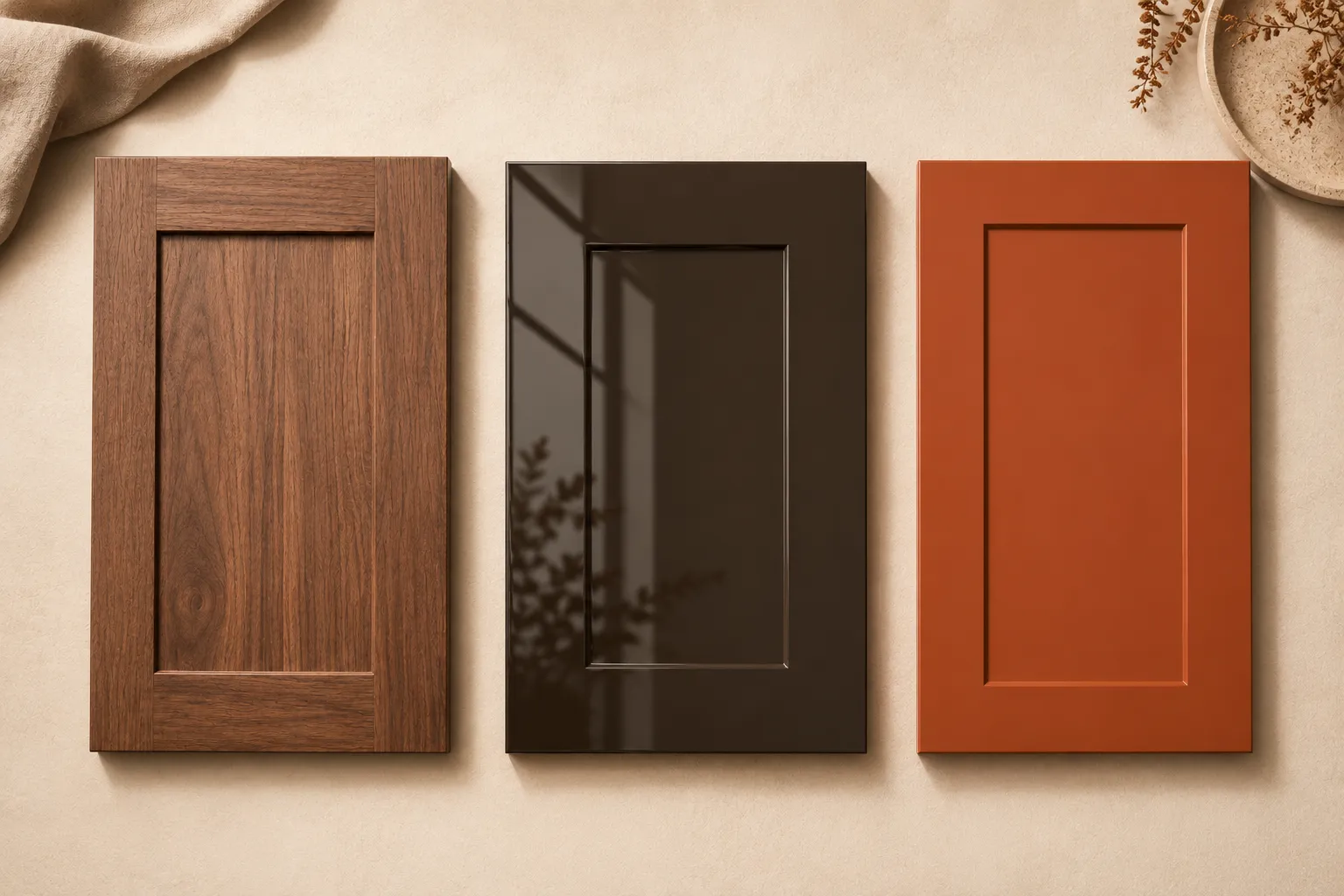 Laminate acrylic and Duco kitchen finish comparison Bangalore