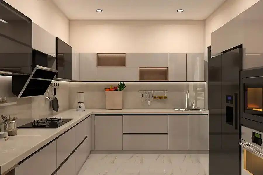 Modular kitchen interior design Bangalore by Skyline Spaces