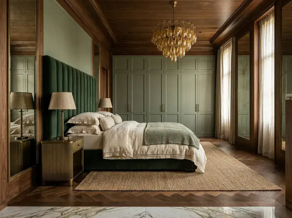Bedroom interior design Bangalore by Skyline Spaces
