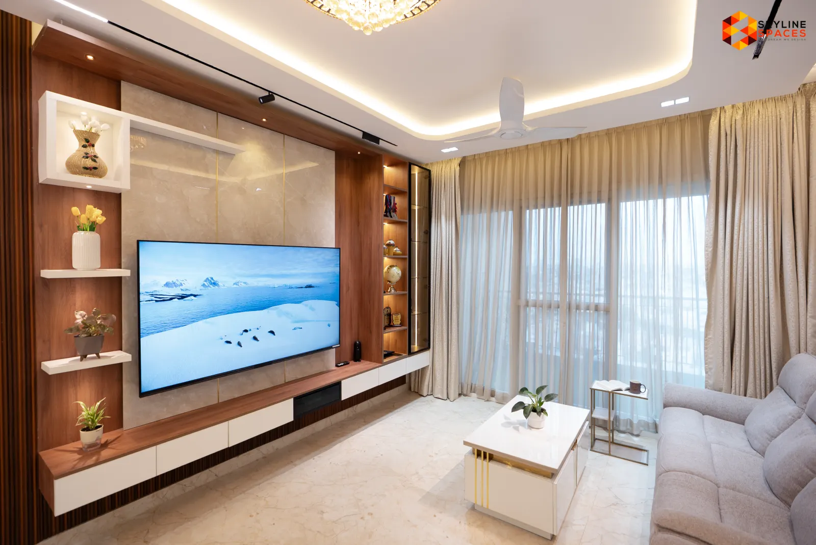 Skyline Luxury interior design - balcony styling in Bangalore