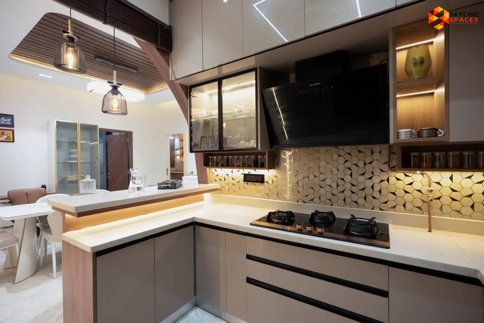 Skyline Luxury interior design - living room styling in Bangalore