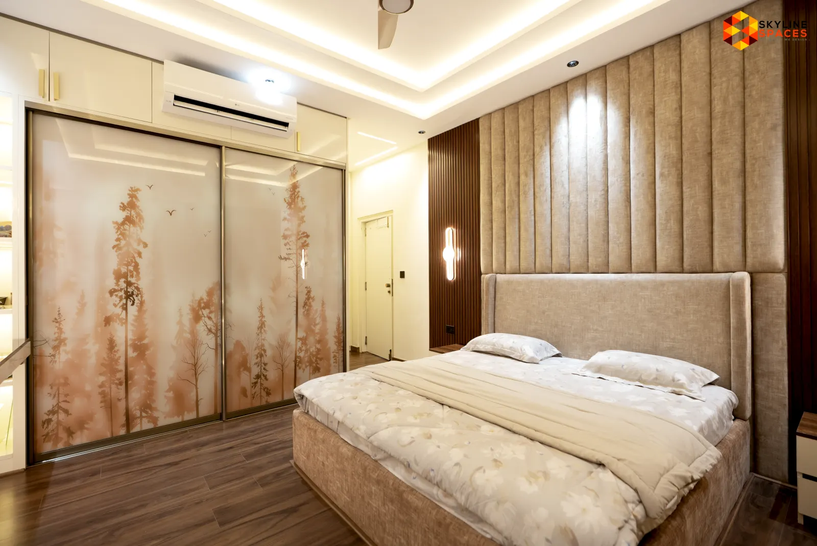 Skyline Luxury interior design - lighting and finishes in Bangalore
