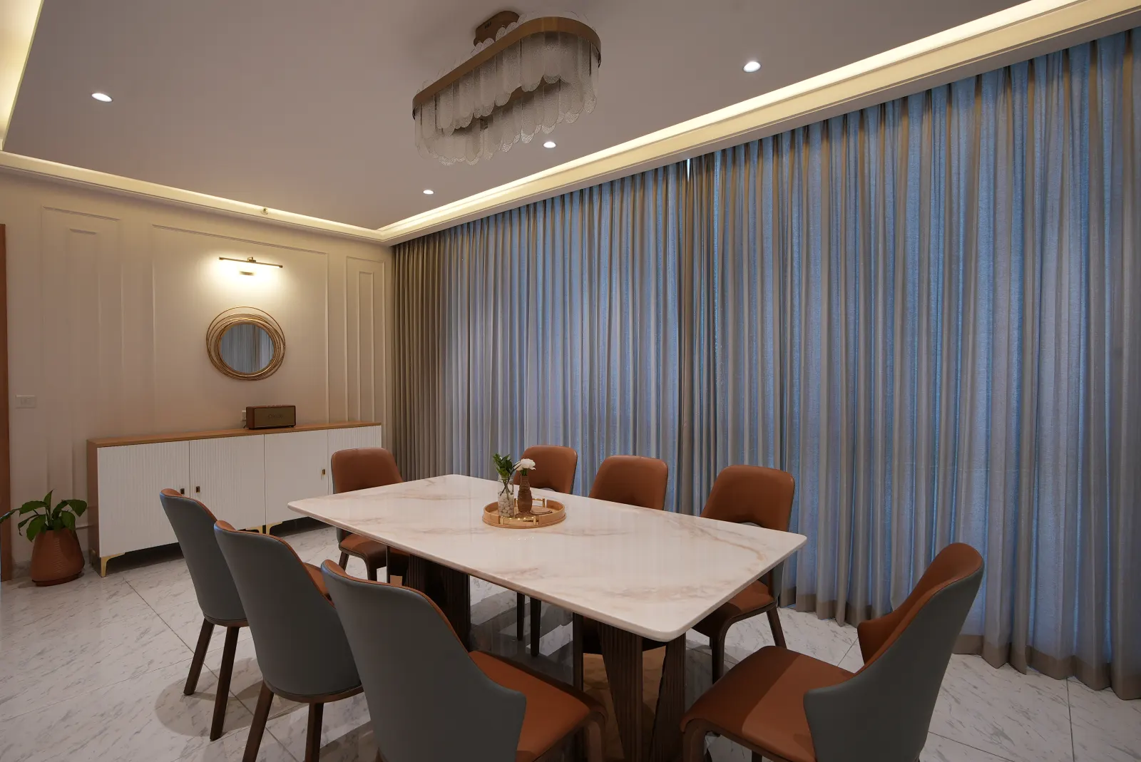 Skyline Luxury interior design - living room styling in Bangalore
