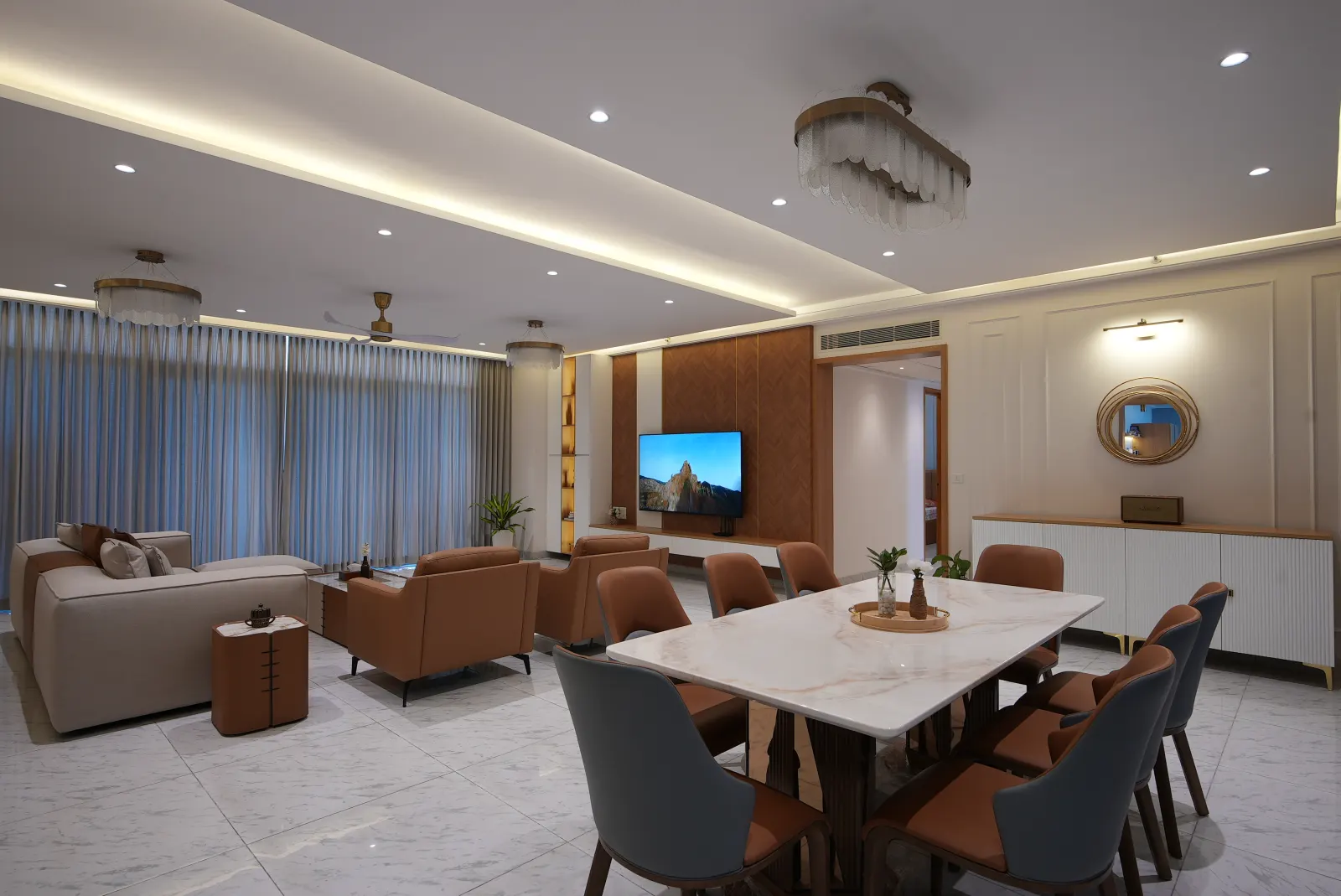 Skyline Luxury interior design - kitchen design in Bangalore