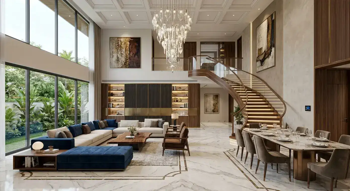 Ultra luxury villa interior design Whitefield Bangalore